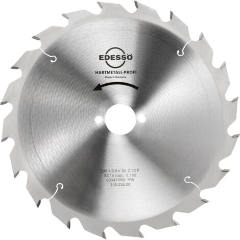 EDESSÖ Handkreissägeblatt Grobzahn, HW 235x3,0/2,0x30 Z=20 F (1/3)