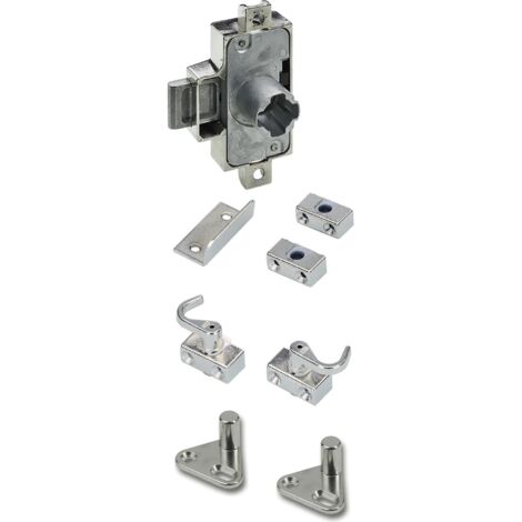 Hettich Drehstangenschloss Set mit Innenvierkant 25 mm