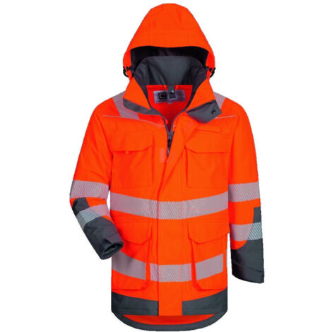 Elysee Warnschutzparka Herwin orange/grau Gr. M (1/5)