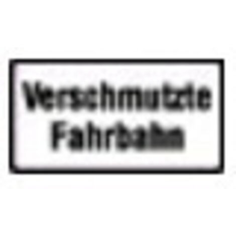 Zusatzschild 1007-35, 330x600mm Verschmutzte Fahrbahn RAL-Gütezeichen Folie RA2 (1/2)