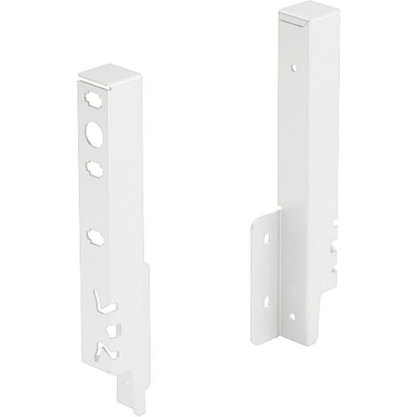 Hettich Schubkasten-Rückwandverbinder ArciTech, 9149281 links/rechts Stahl weiß