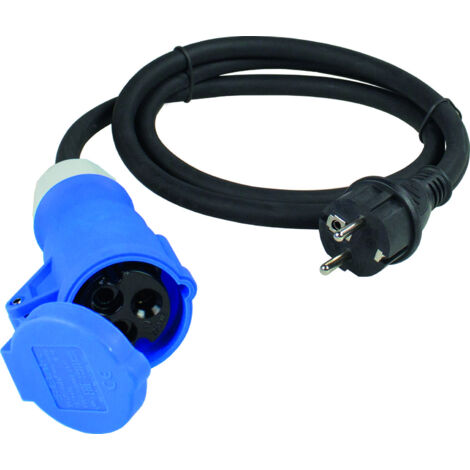 Adapterleitung 1,5m CEE-Kuppl.+Schu.-Steck.