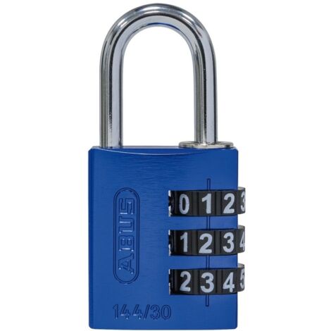 ABUS Zahlen-Hangschloss 144/30 blau Lock-Tag