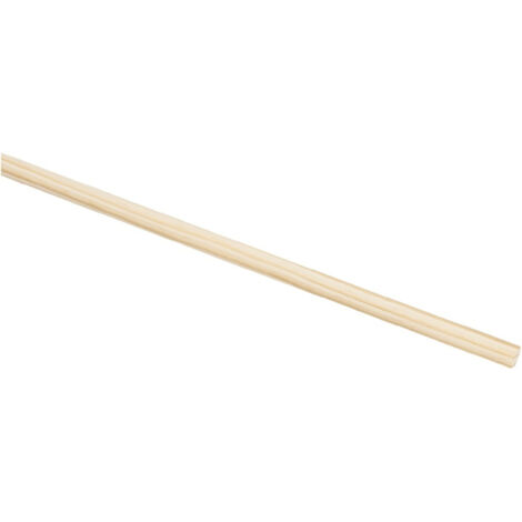 Nölle Holzbesenstiel 24 mm 120 cm, Rundkopf