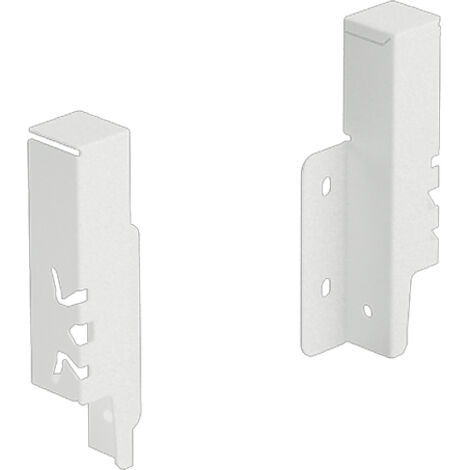 Hettich Schubkasten-Rückwandverbinder ArciTech, 9149280 links/rechts Stahl weiß