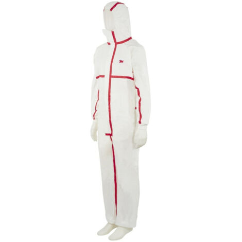 3M Schutzanzug 4565 weiß/rot, Typ 4/5/6 Größe S