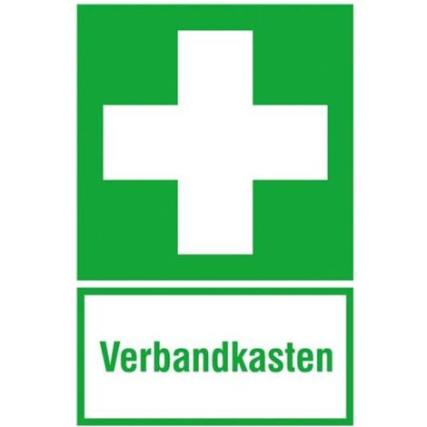 SafetyMarking Hinweißchild Folie B200xH300 mm Verbandkasten langnachleuchtend (1/4)