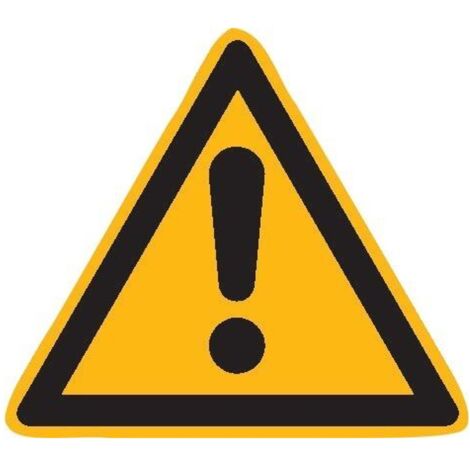SafetyMarking Warnschild Folie SL 50 mm Warnung vor einer Gefahrenstelle 10 Stk.pro Bogen (1/3)