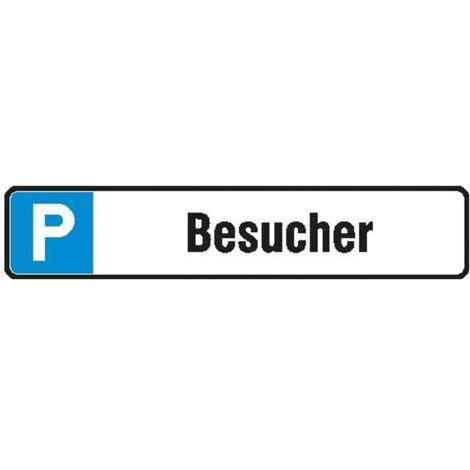 SafetyMarking Parkplatzschild Alu B520xH110 mm Besucher (1/3)