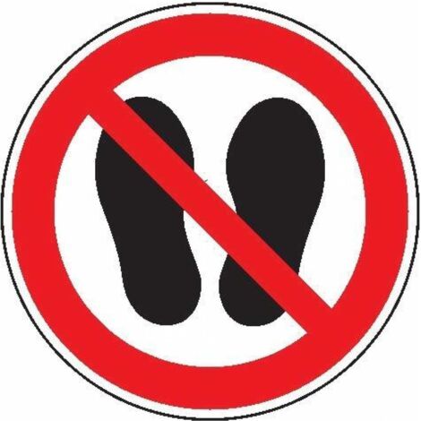 SafetyMarking Verbotsschild Folie D100 mm Betreten der Fläche verboten (1/4)