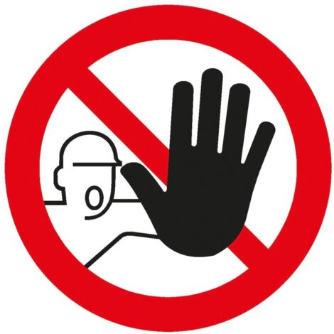 SafetyMarking Verbotsschild Folie D200 mm Zutritt für Unbefugte verboten (1/2)