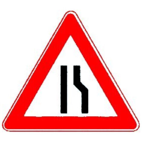 VKZ.121-10 Dreieck 900mm verengte Fahrbahn rechts RAL-Gütezeichen Folie RA1 (1/2)