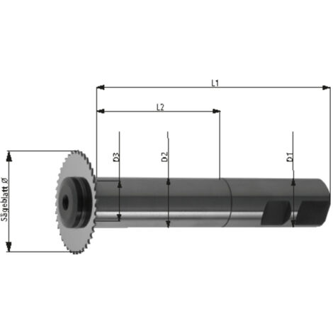 Tschorn Sägeblattaufnahme DIN1835 Form B 80x22mm (1/4)