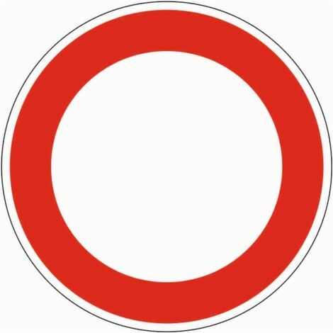 VKZ.250 Ronde 600mm Durchfahrt Verboten RAL-Gütezeichen Folie RA1 (1/2)