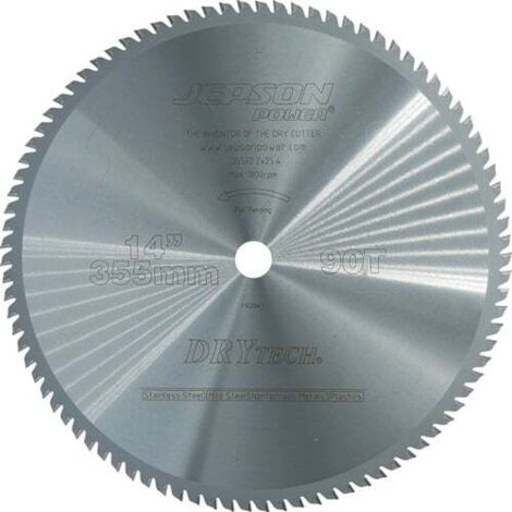 Jepson Drytech HM-Sägeblatt Durchmesser 355 mm / 90Z für Stahl& Inox