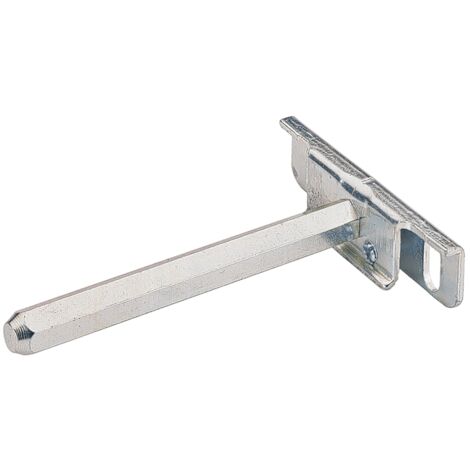 Hettich MB-Regalbodenträger mit Tragbolzen SW 10 mm Titan 47661,L 100mm STA verzinkt