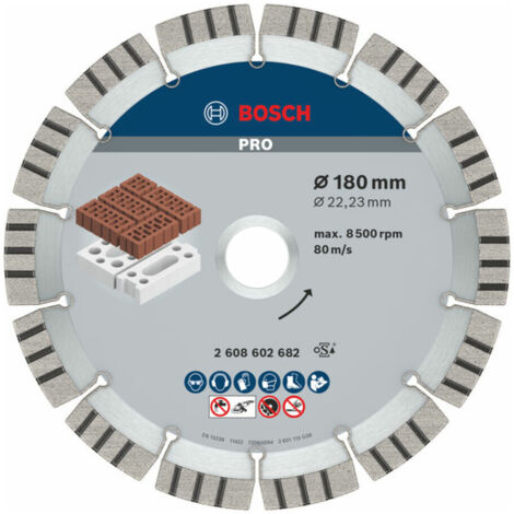 Bosch Diamanttrennscheibe Best for Abrasive 180 x 22,23 x 2,4 x 12 mm
