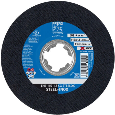 PFERD Trennscheibe EHT 115-1,6 SG STEELOX/X-LOCK 25 Stk (1/4)