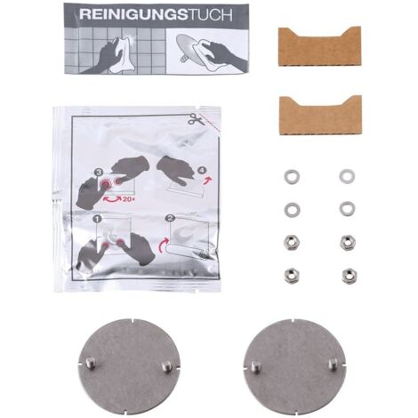 Keuco Klebe-Set Nr. 2 Edition 90 2x Bef.-Platte m Muttern, m 1x Klebepack