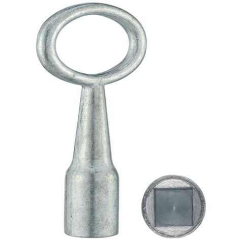 Steckschlüssel für Kamintüre, Vierkantschlüssel 8 mm aus Zinkdruckguss
