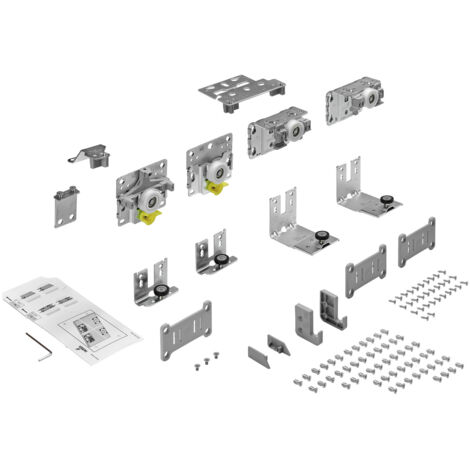 Hettich TopLine L Schiebetürbeschlag-Set 1500 x 2600, 2-türig 18-30 mm, rechts