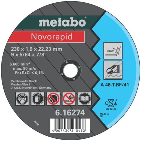 Metabo Novorapid 180x1,5x22,23 Inox 25 Stk (1/2)