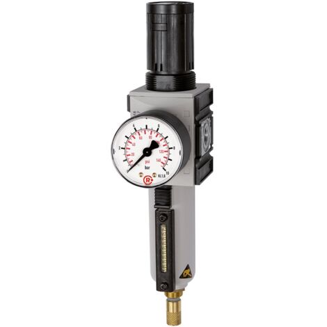 Riegler Filterregler »FUTURA«, MB, SR, Mano, BG 4, G 1, 0,5-10 bar, VA (1/4)