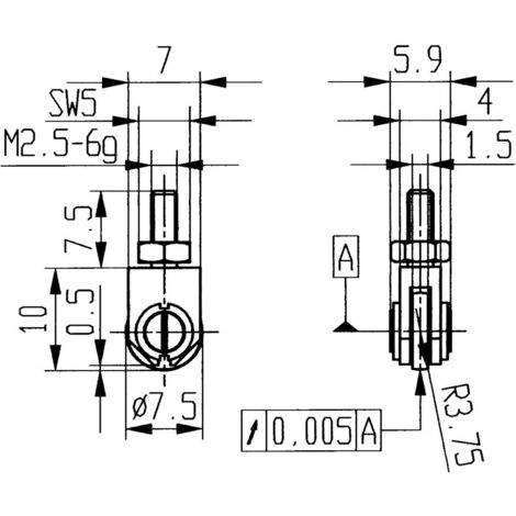 KÄFER KÄFER-Messeinsatz aus Stahl aus Stahl 30mm flach