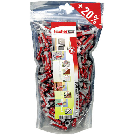 Fischer 536382 DUOPOWER 6 BigPack Dübel 30 mm 6 mm 240 St.