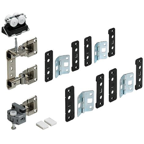 Hettich MB- Falttürbeschläge-Set,  1-T.,  2-Fl.,  WingLine 77,  70983,  für vorliegende Türen