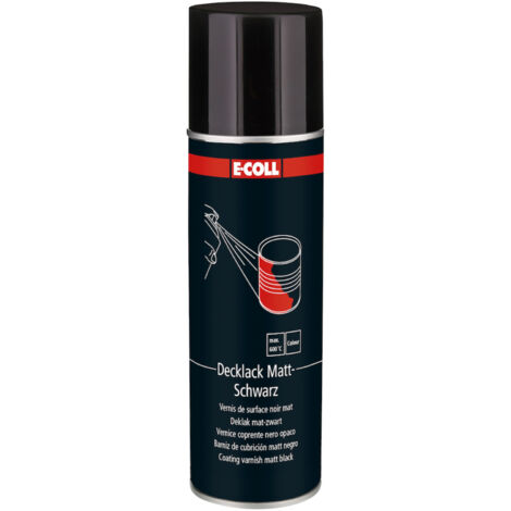 E-COLL Decklack 400ml mattschwarz (1/3)