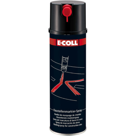E-COLL Baustellenmarkierspray 500ml schwarz (1/4)