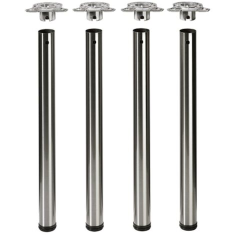 Hettich Set Efua, ø 80 mm x 710 mm - 740 mm Edelstahl Optik (1/4)