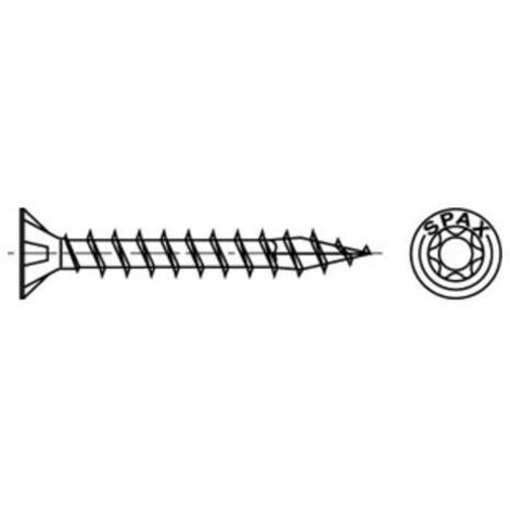 Spax Universalschraube 5 x 70 mm Senkkopf T-STAR plus Vollgewinde 4CUT WIROX A3J 200 Stk