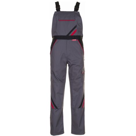 Planam Latzhose Highline Gr. 102 schiefer/schwarz/rot