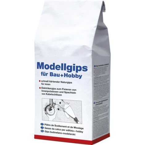 Decotric Modellgips für Bau und Hobby 5 kg Innen schnell härtend Naturgips