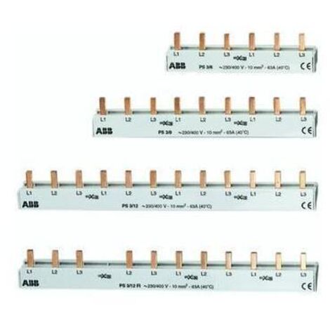 ABB 2CDL231001R1006 Phasenschiene Anzahl Reihen 3   3polig 10 mm²      1 St. (1/5)