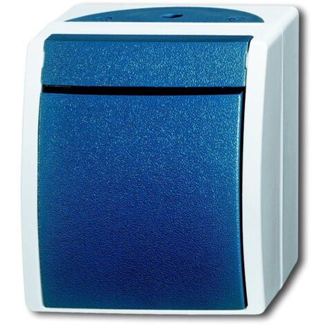 Busch-Jaeger Aufputz Taster Ocean, Feuchtraum, 2621 W-53 Busch-Jaeger