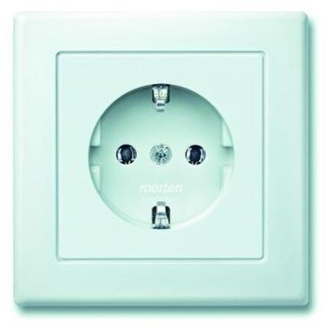Merten SCHUKO-Steckdose pws volle Abdeckplatte MEG2301-1519 (1/5)