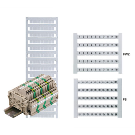 Weidmüller 473460051-500 Klemmenmarkierung  Weiß 500 St.