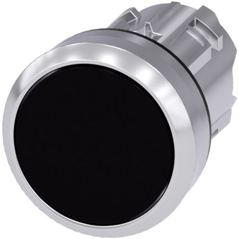 Siemens Indus.Sector Drucktaster 22mm, rund, schwarz 3SU1050-0AB10-0AA0 (1/3)