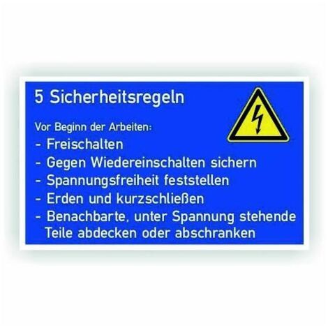 Cimco GS 5 Sicherheitsregeln Gr. 200x120x1 182746 (1/2)