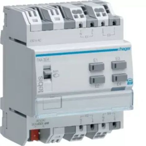 Hager Binäreingang KNX,4fach,230V TXA304 (1/2)