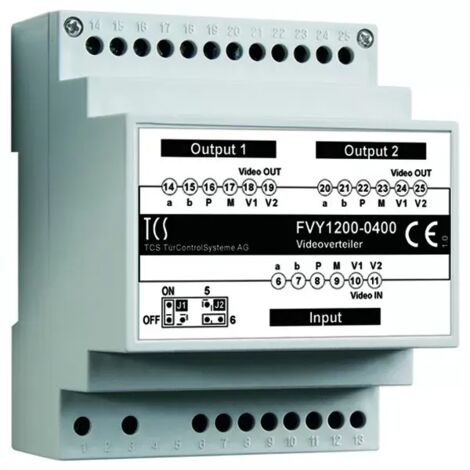 TCS Tür Control Videosignalverteiler 2fachVT02-SG FVY1200-0400 (1/2)