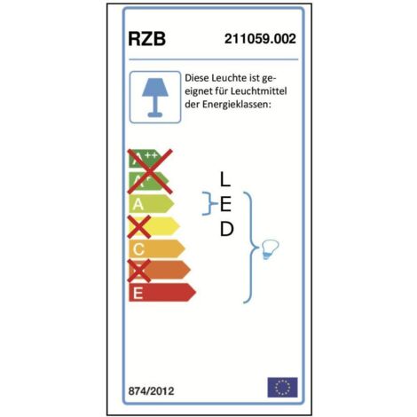 RZB Flat Basic, weiß, on/off Decken- und Wandleuchten, D 370 H 118, 118 ...
