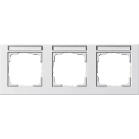 Gira Abdeckrahmen 3f waager. BSF Gira E2 Reinweiß 109329