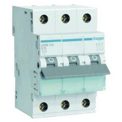 HAGER MBN316 Sicherungsautomat 3P B-16A, 6kA-'1024388'