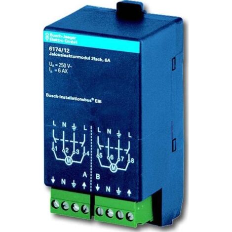 Busch-Jaeger Jalousieaktormodul 2-fach 6174/12 (1/3)