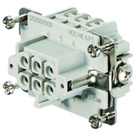 Stecker-einsatz buchse Weidmuller HDC 6P+ - T-24A 500V 1200200000 (1/5)