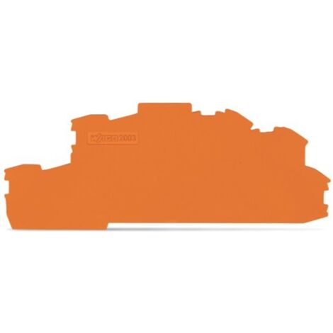 WAGO GmbH& Co. KG Abschluss-/Zwischenplatte 0,8 mm dick orange 2003-6692 (1/2)